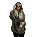 Drawstring  versatile Sweater Hoodie