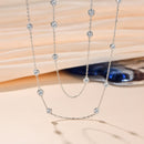 Silver Round Necklace