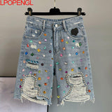 Studded Beaded Shorts