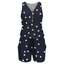 Zipper Stars Romper Shorts
