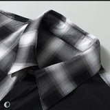 Short Sleeve Plaid Dress Shirt
