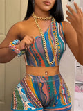 Multicolor Mixed Shorts Set