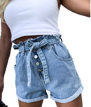 Belt loose jean shorts
