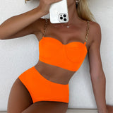 Push up Chain Strap Bikini