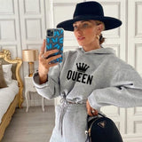 Crop Top Queen Sweat Suit