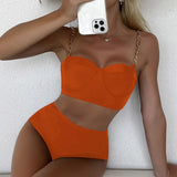 Push up Chain Strap Bikini