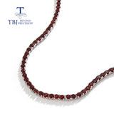 Natural Red Garnet Necklace