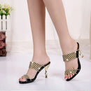 Rhinestone Fine High Heels