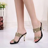 Rhinestone Fine High Heels