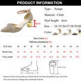 Elegant Buckle Square High Heels