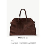 leather large capacity commuter Handbag
