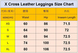 White High Waist Leather Winter Leggings
