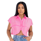 Crop Pocket Top