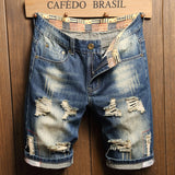 Ripped Patch Vintage Jean Shorts