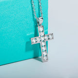 Moissanite Diamond Cross Necklace