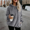 Drawstring  versatile Sweater Hoodie