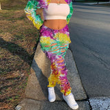 Tie Dye Ripped Jeans