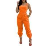 Overall Back Tied Romper