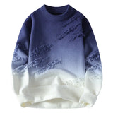 Blue And White Sweater