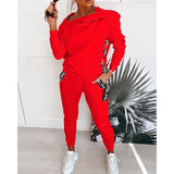 Zipper Love Strap Sweat Suit