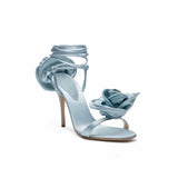Rose Wrap Around High Heels