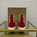 Red Sole Casual Leather Studded Sneakers