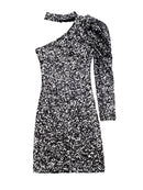 Glitter One Shoulder Mini Dress