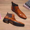 Leather Slip on Boots