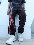 Ripped Stretchy Lightning Jeans