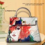 Graffiti Red Hair Lady Handbag