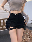 High Waist Four Pocket Shorts