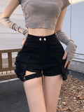 High Waist Four Pocket Shorts