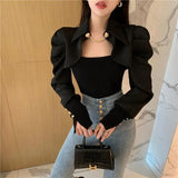 Chain Collar Office Top
