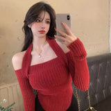 Halter Slim Knit Top