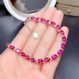 Natural Pink Topaz Bracelet
