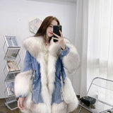 Jean Zipper Parka Jacket