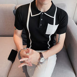 Knitting  Stripe Shirt Top