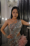One Shoulder Elegant Asymmetric Dress