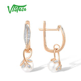 Pure 14K Pearl Gold Earrings
