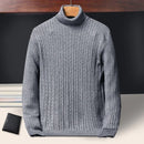 Knitted Striped Turtleneck