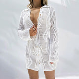 Knitted Short Button Dress