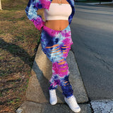 Tie Dye Ripped Jeans