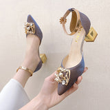 Pearl Square High Heels