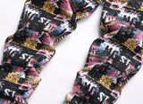 Slim-Fit Stretch Multi Color Jeans