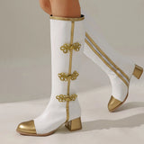 Cowgirl Western Style Knee High Boots