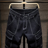 Multi-pocket Cargo Jeans Shorts