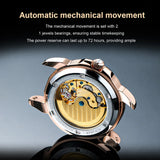 Rose Gold Crystal Automatic  Watch
