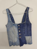 Single Button Breasted Tank Top