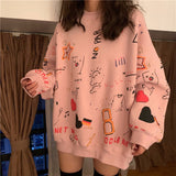 Graffiti Loose Sweatshirt