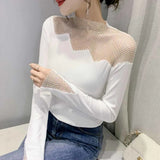 Mesh European Shiny Top